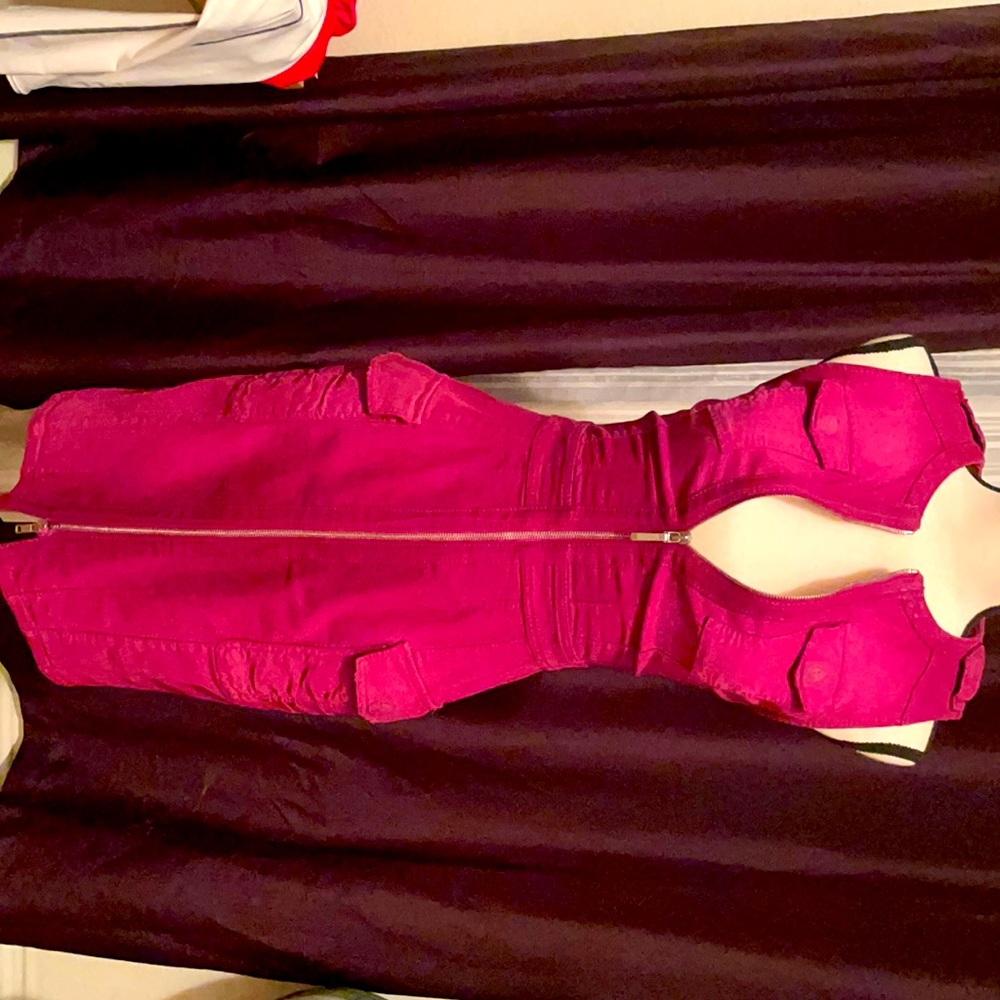 Moschino Fuchsia Denim Dress